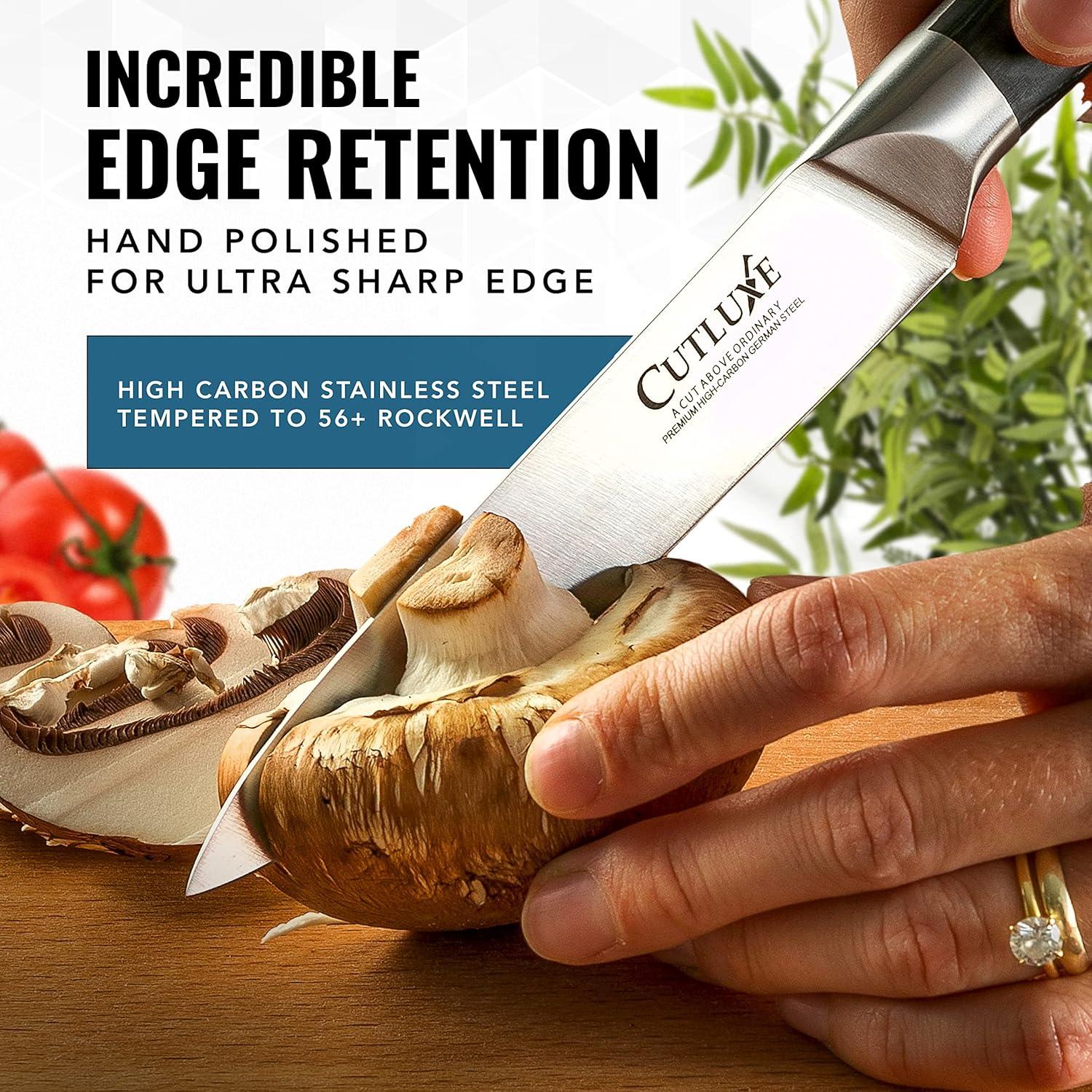 Juego de cuchillos Cutluxe Chef 3 PCS Acero Alemán 20.32 cm