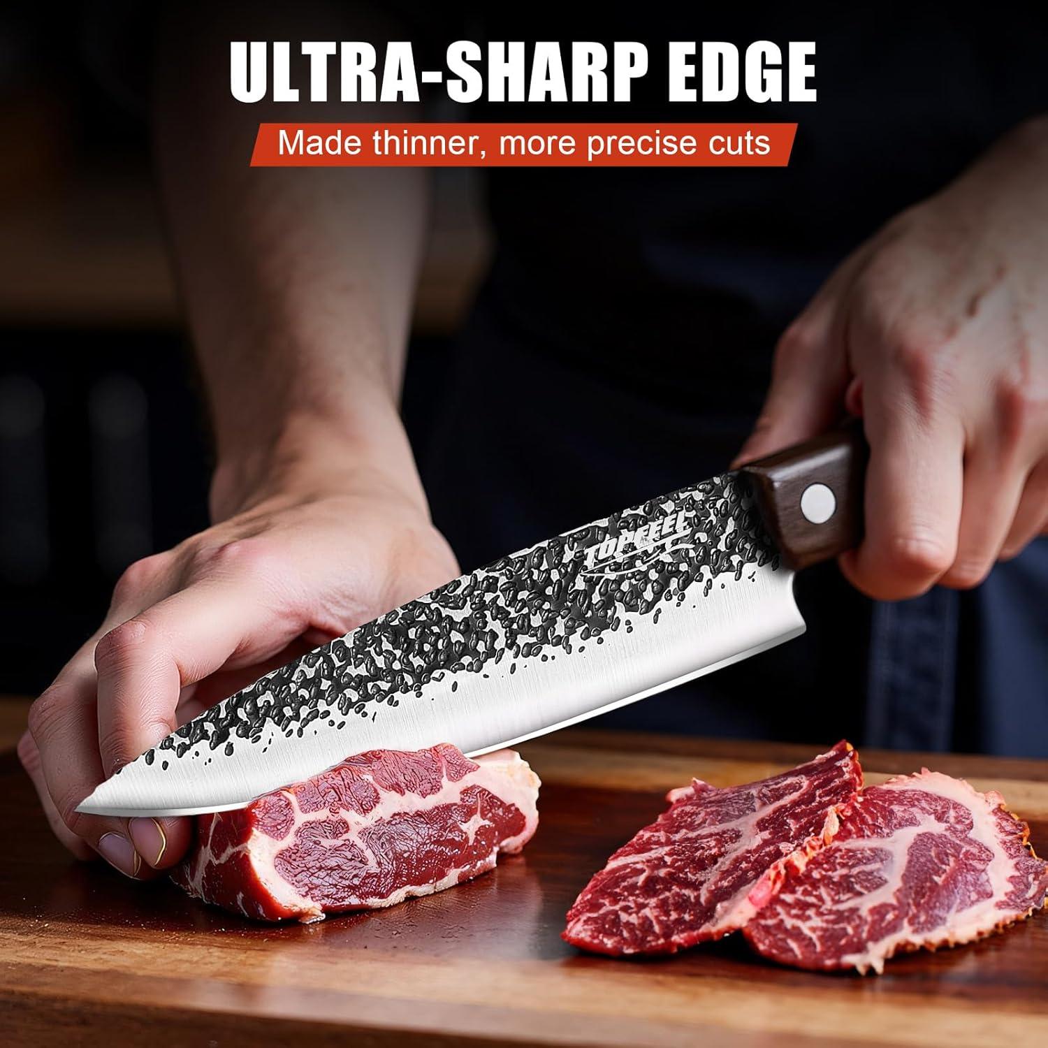 Juego de cuchillos de cocina Topfeel 3PCS acero inoxidable 20cm