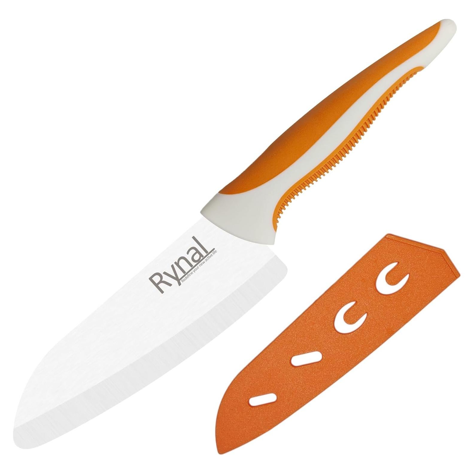 Cuchillo Santoku de Cerámica Rynal 5.5" Ligero y Afilado
