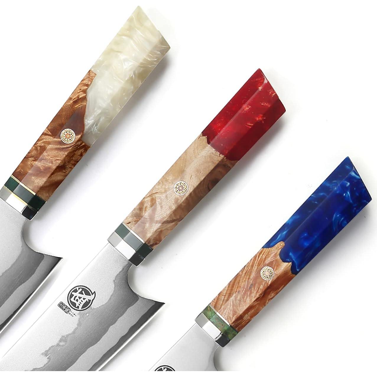 Cuchillo Kiritsuke Japonés MITSUMOTO SAKARI 20.3 cm Damasco