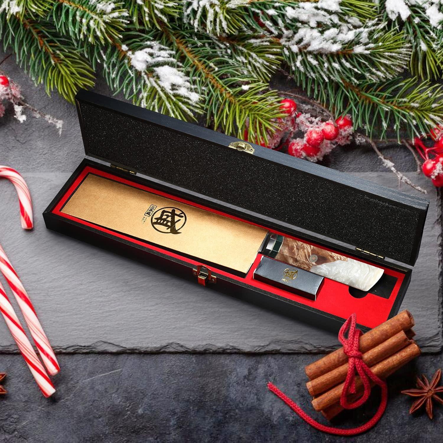 Cuchillo Kiritsuke Japonés MITSUMOTO SAKARI 20.3 cm Damasco