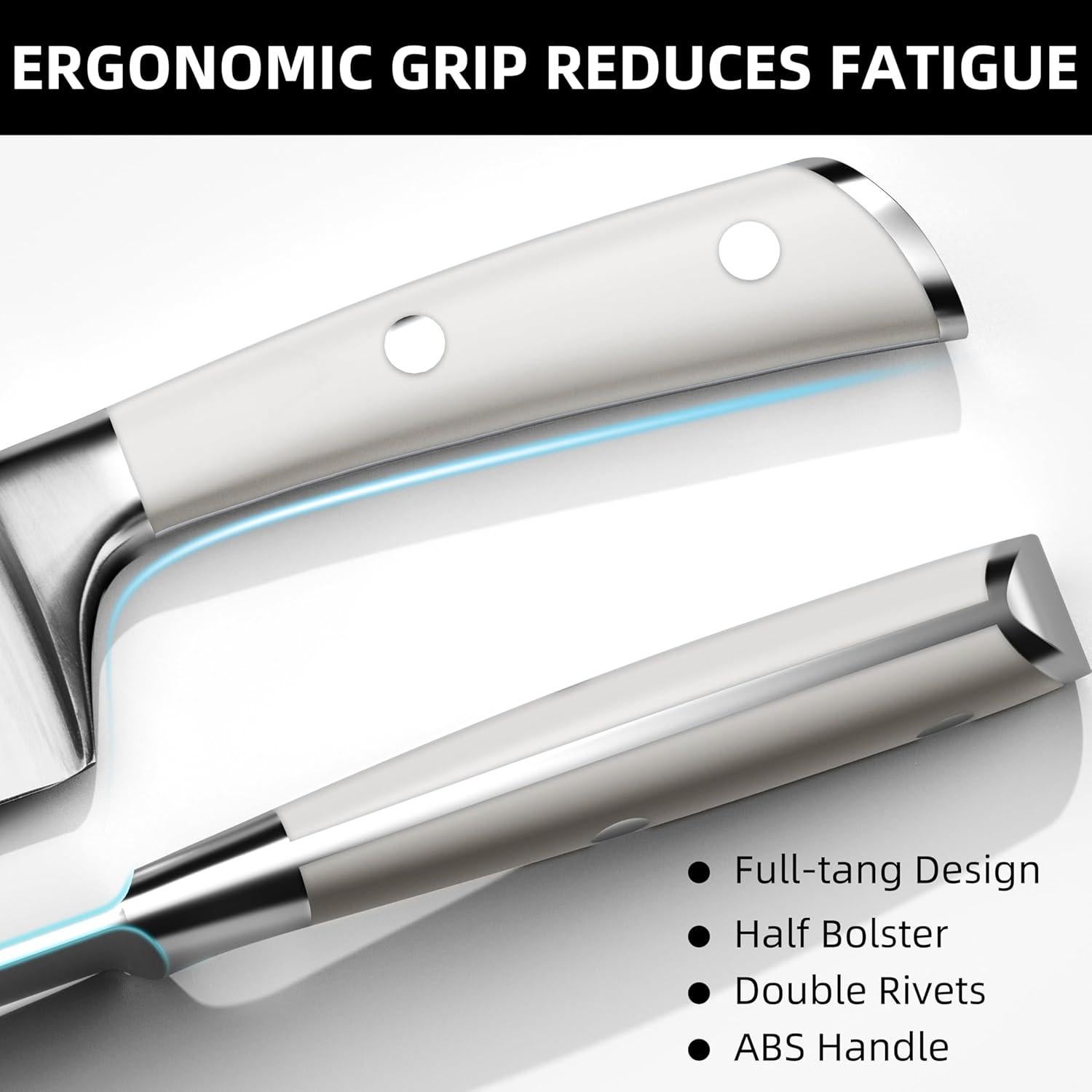 Cuchillo de Chef KnifeSaga X3 Pro de 20.32 cm Ultra Afilado