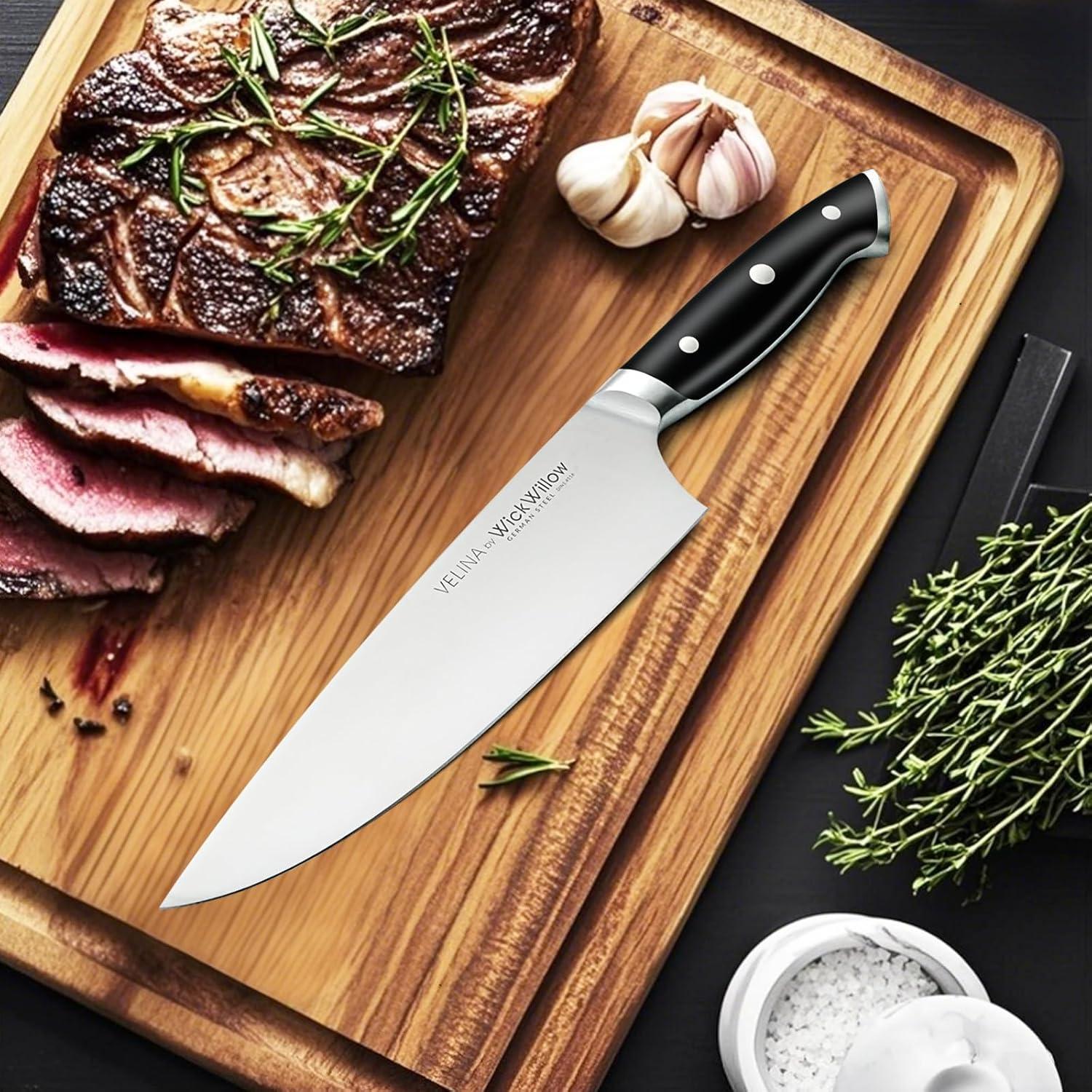 Cuchillo de Chef WICKWILLOW 20.32 cm Acero Alemán Ultra Afilado