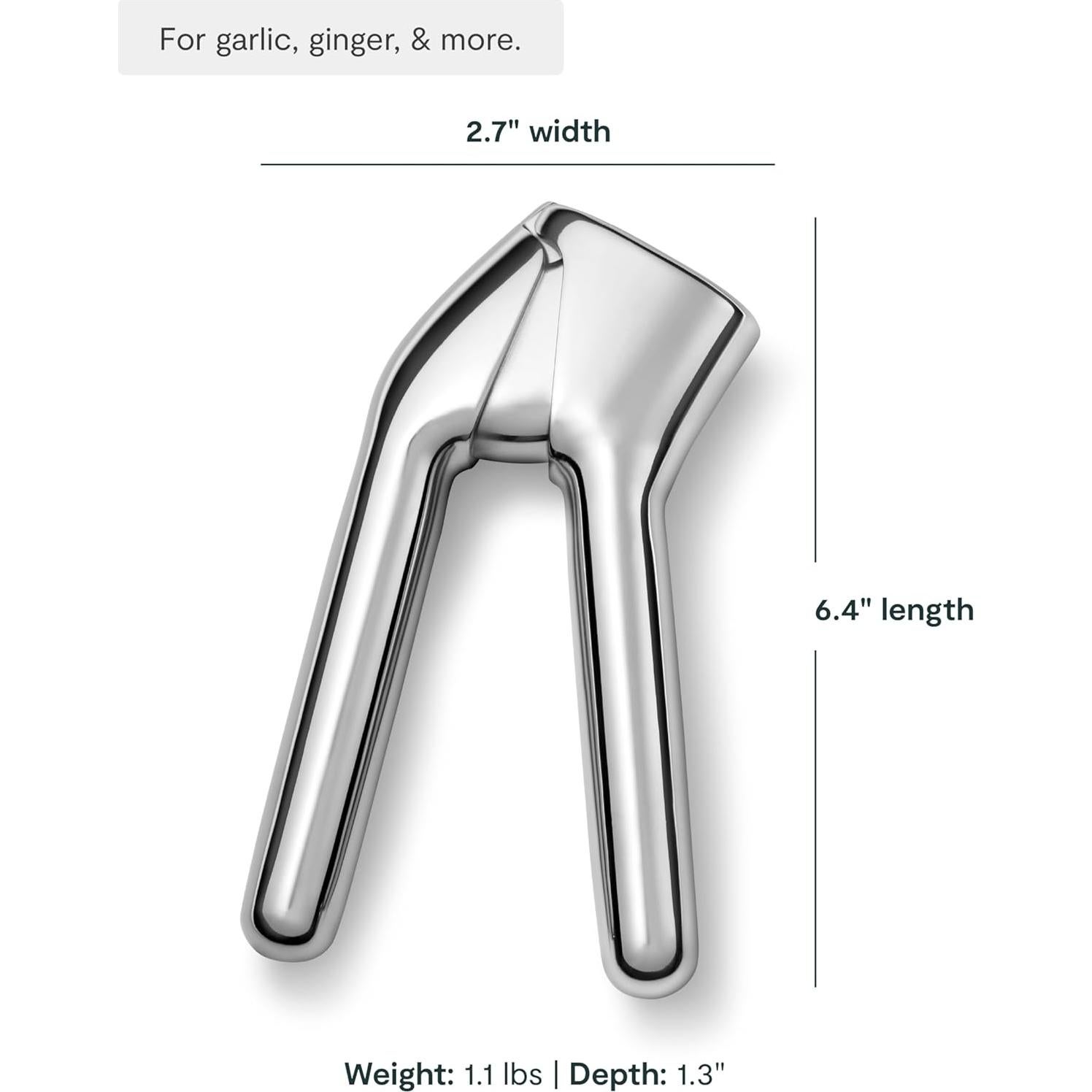 Prensa de Ajo Caraway - Acero Inoxidable Ergonómico - 0.65 kg