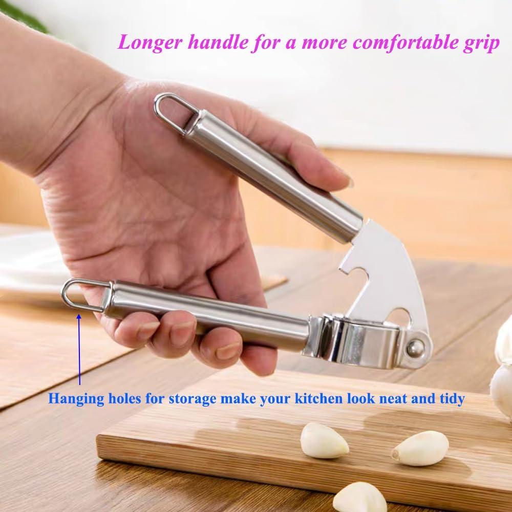 Triturador de Ajo JILFR de Acero Inoxidable 19.4 cm