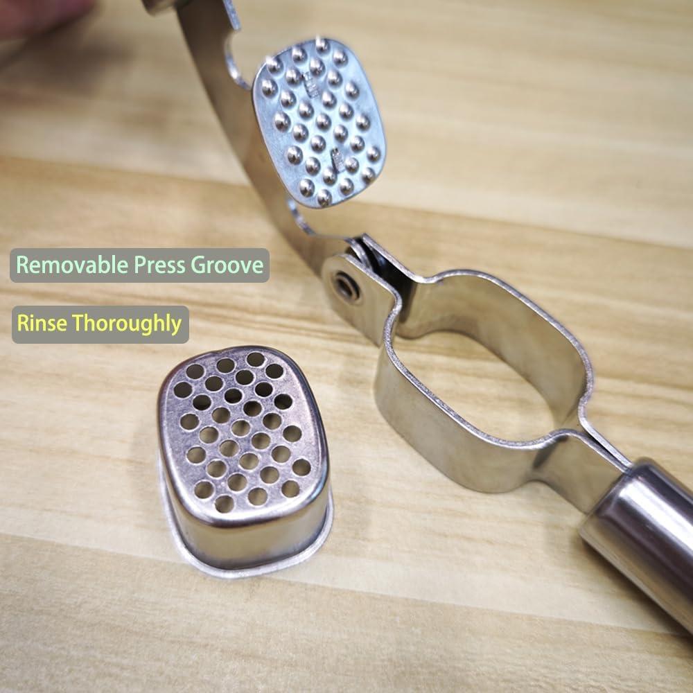 Triturador de Ajo JILFR de Acero Inoxidable 19.4 cm