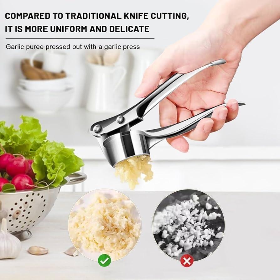 Prensa de Ajo y Rompe Nueces 2-en-1 Genérico Acero Inoxidable