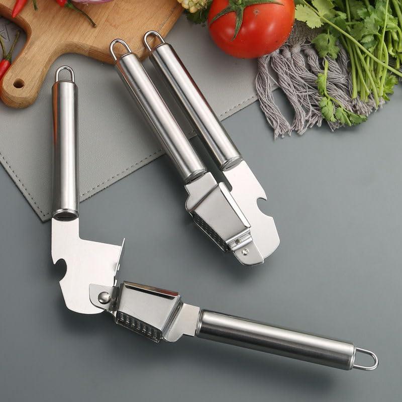 Prensa de Ajo de Acero Inoxidable Genérico - Mincer Ergonómico