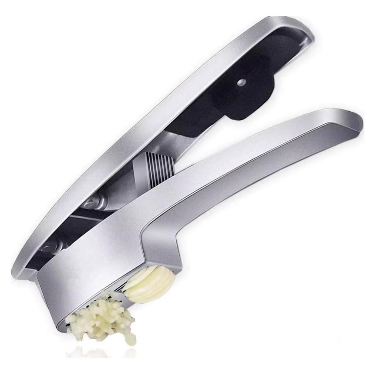 Prensa y Cortador de Ajo 2 en 1 Vbond, Aluminio, Apta Lavavajillas