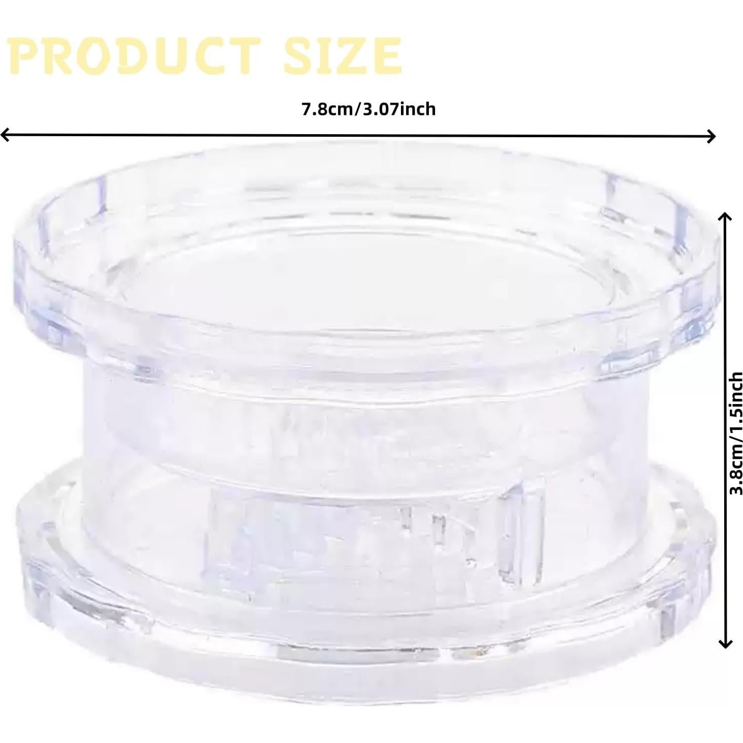 Picador de Ajo Manual Turutu, Multifuncional, Plástico Transparente