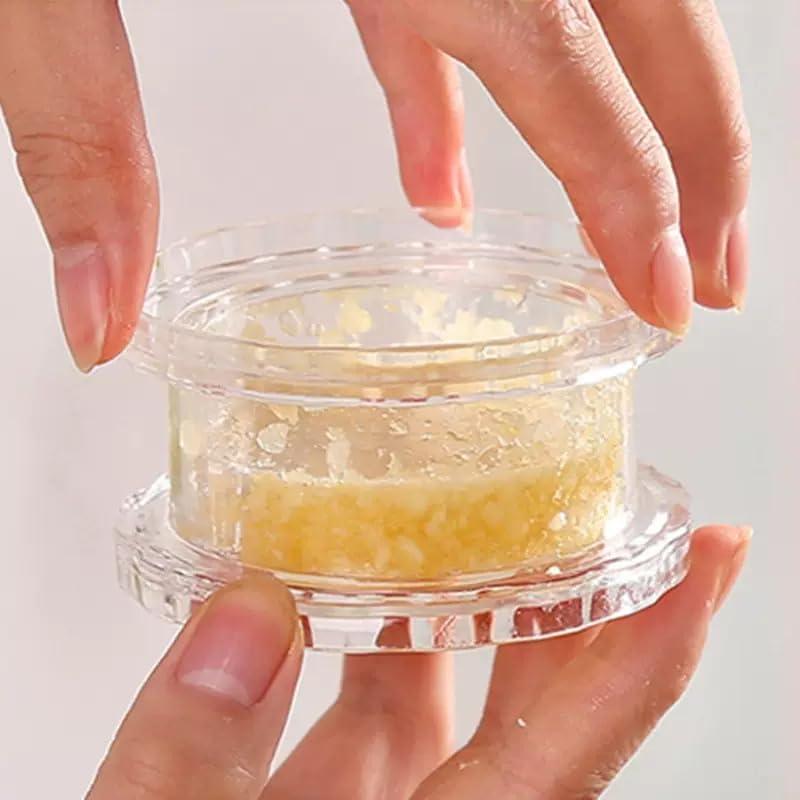 Picador de Ajo Manual Turutu, Multifuncional, Plástico Transparente