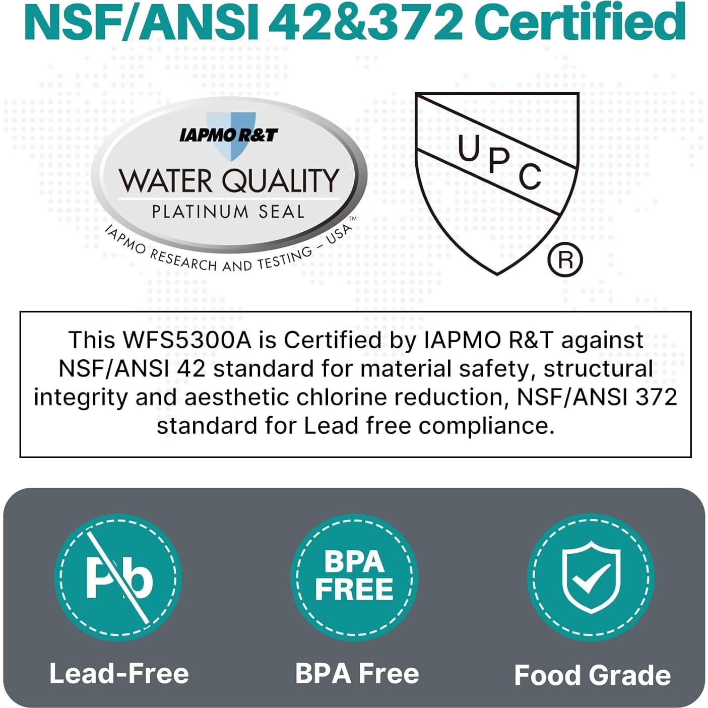 Filtro de Agua Bajo Fregadero ICEPURE WFS5300A 22000L NSF