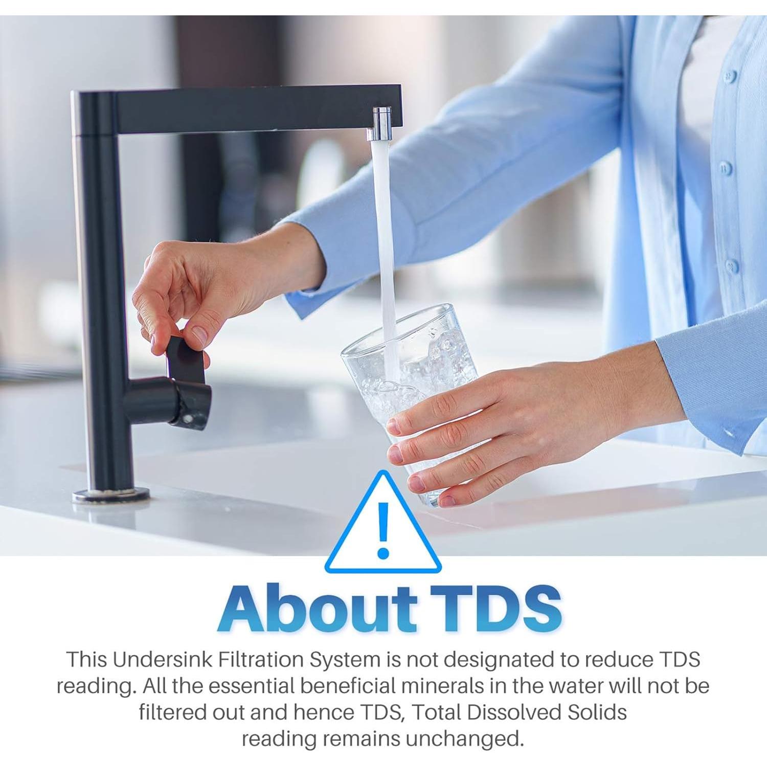 Filtro de Agua Bajo Fregadero ICEPURE WFS5300A 22000L NSF