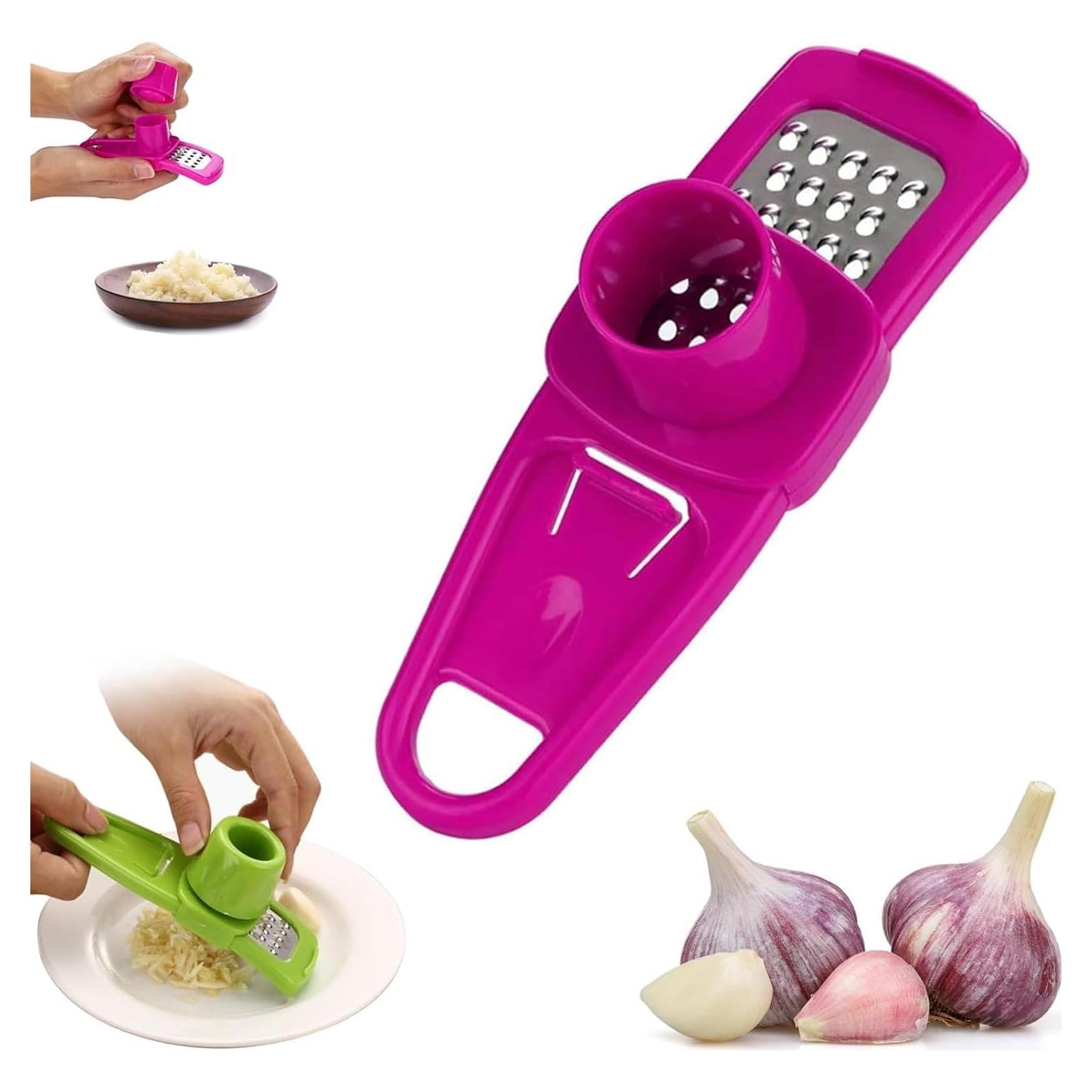 Molino de Ajo Manual WinldMonmo Rojo - Picador de Ajo y Pimienta