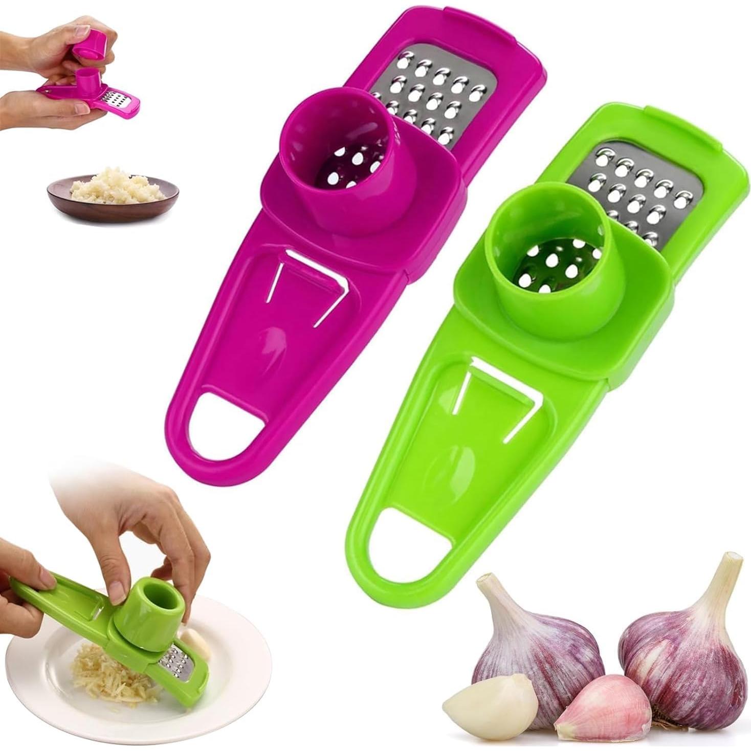 Molino de Ajo Manual WinldMonmo Rojo - Picador de Ajo y Pimienta