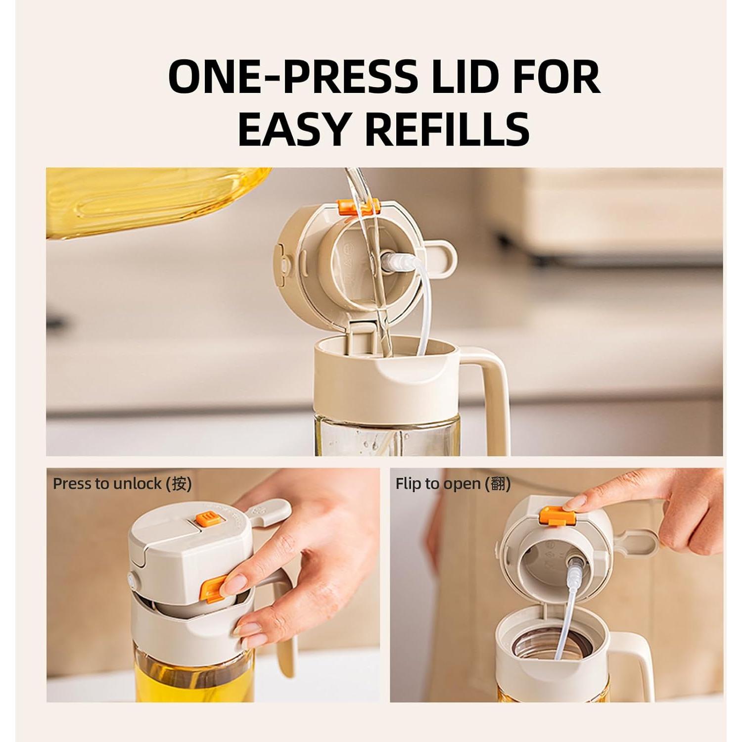 Pulverizador de Aceite MDZF SWEET HOME 600ml Blanco