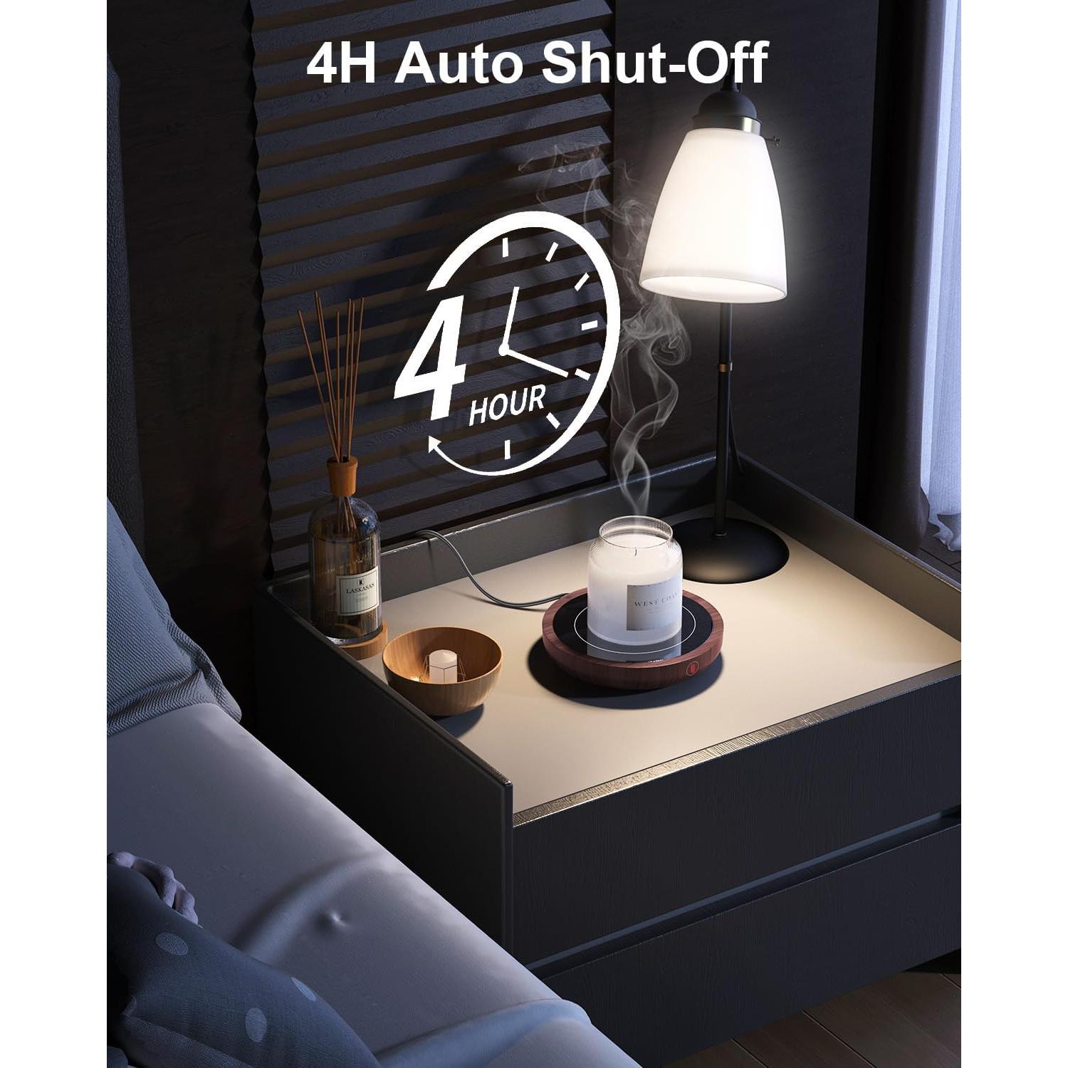 Calentador de Tazas SWEETFULL 36W Eléctrico Madera 15x15cm