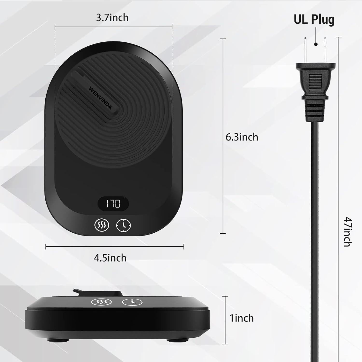 Calentador de Taza de Café Eléctrico Wenvinda 20W con Temporizador