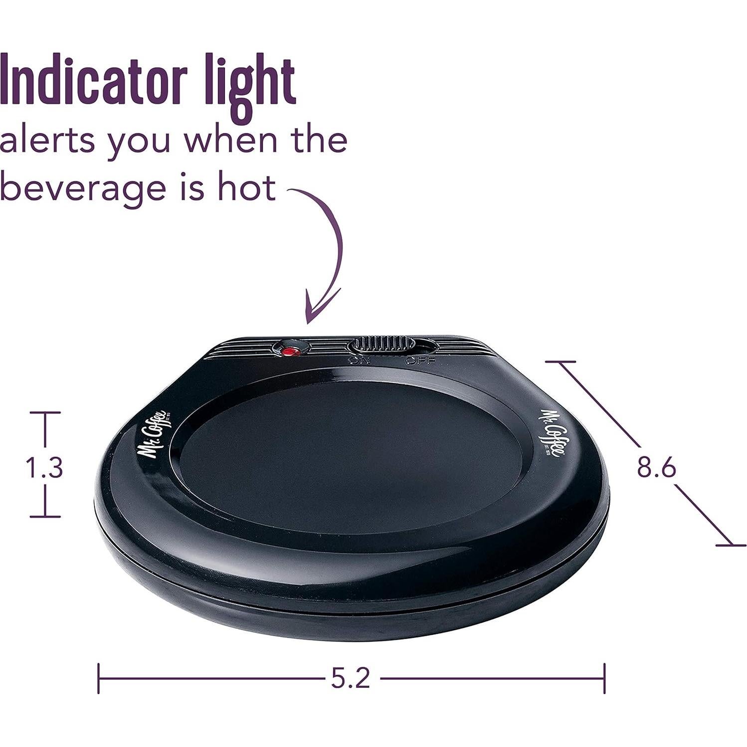 Calentador de Tazas Mr. Coffee 17W Negro para Café y Té