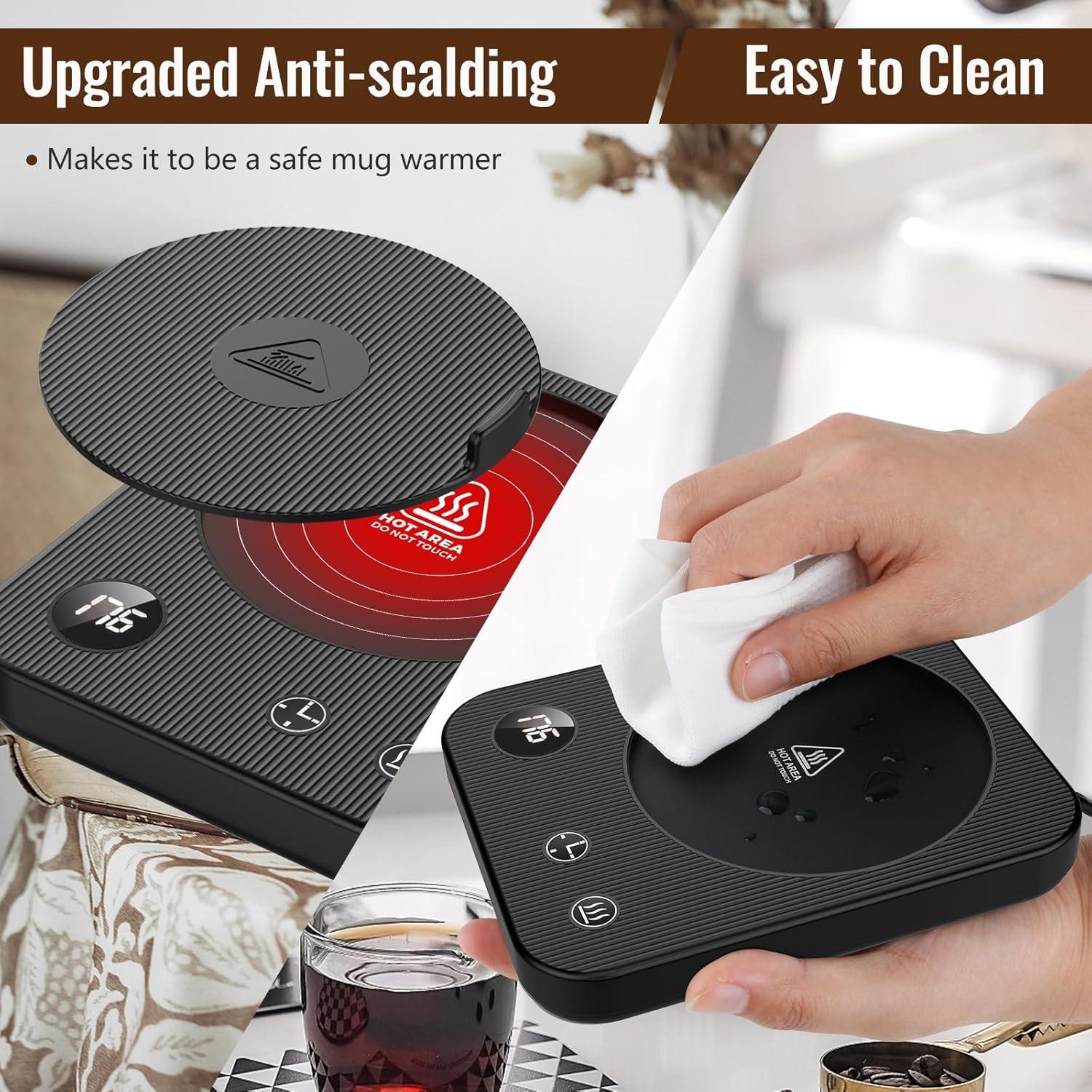 Calentador de Tazas Lanburch F-Negro 3 Temperaturas Apagado Automático