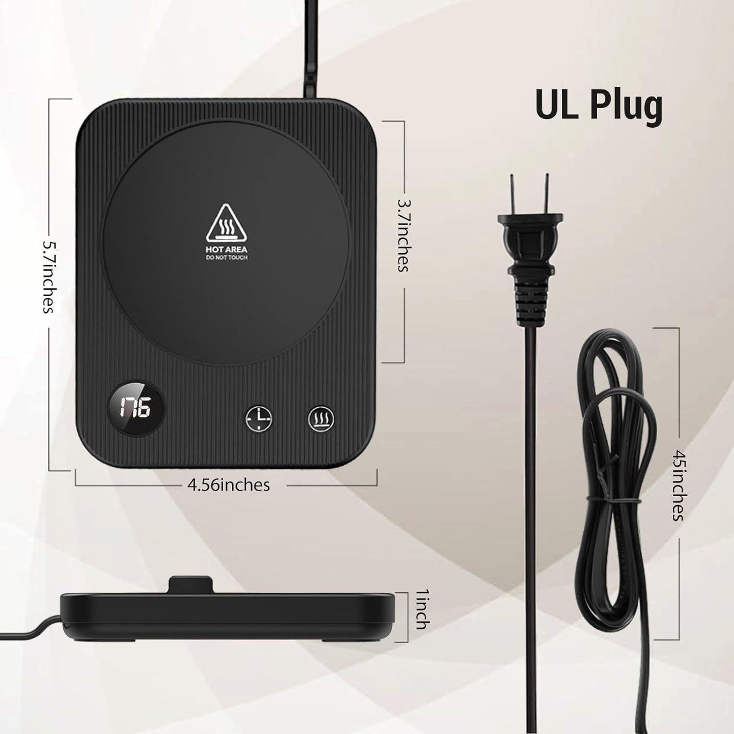 Calentador de Tazas Lanburch F-Negro 3 Temperaturas Apagado Automático