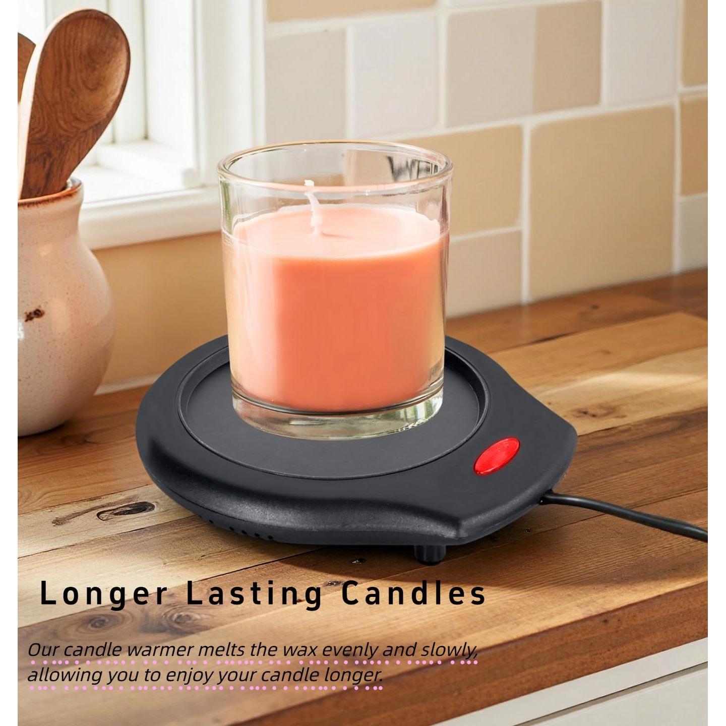 Calentador de Velas ASAWASA 17W Negro para Tarros Grandes