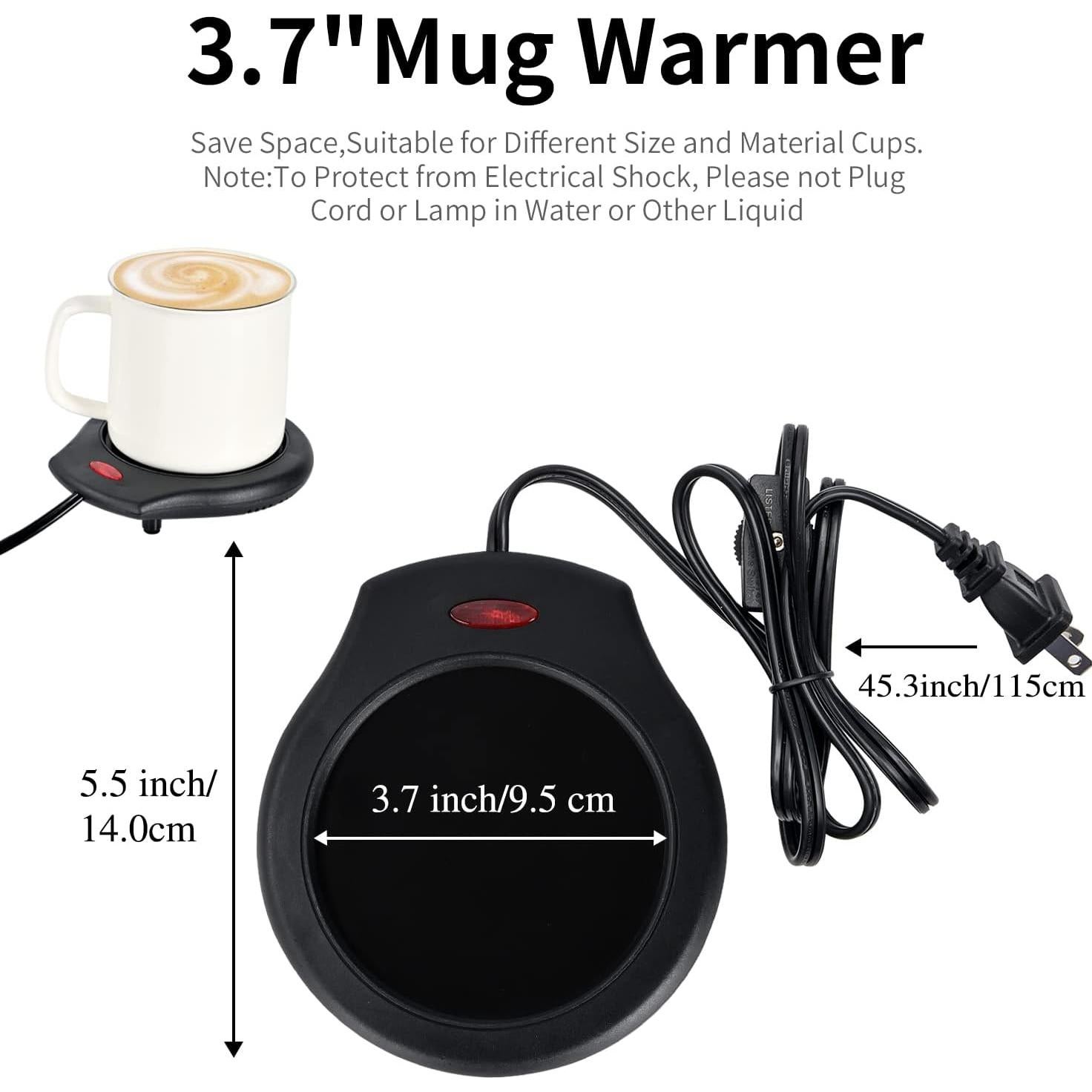 Calentador de Velas ASAWASA 17W Negro para Tarros Grandes