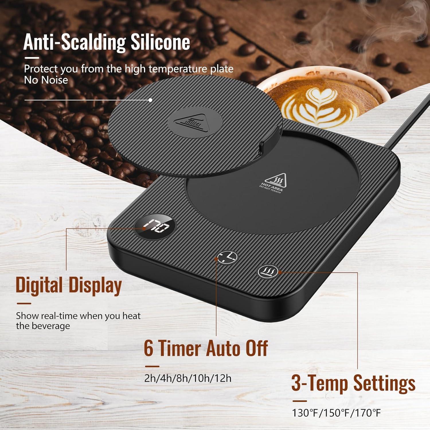 Calentador de Tazas Ruishehua con 3 Temperaturas y Apagado Automático