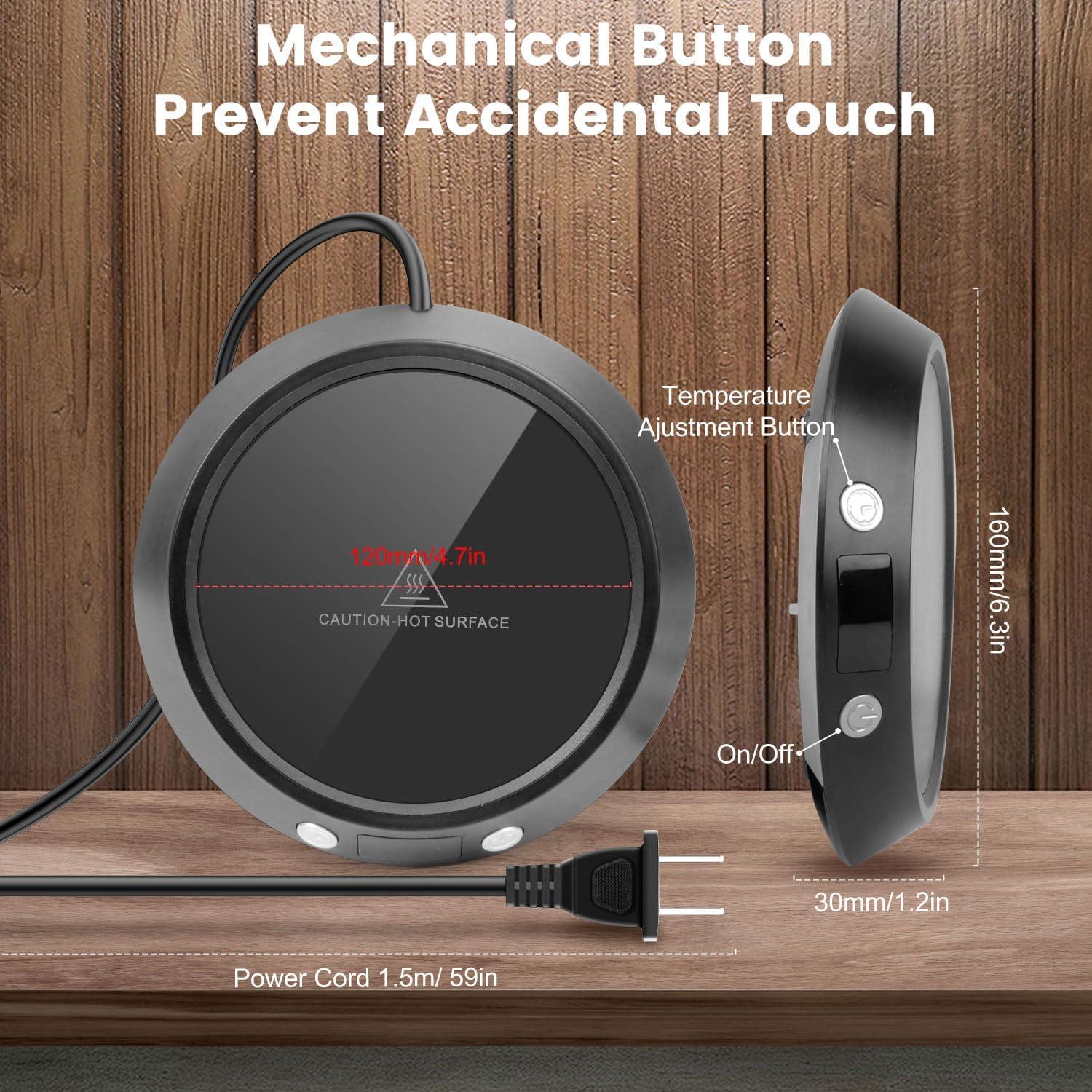 Calentador de Tazas Clinuse 50W Negro con Apagado Automático