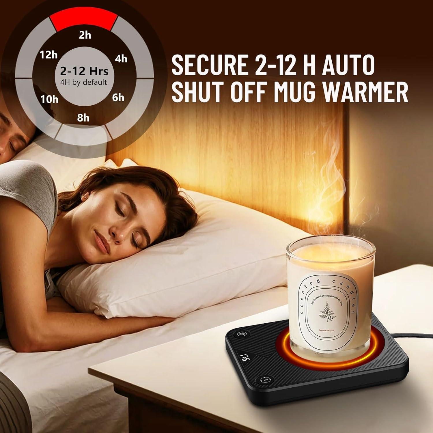 Calentador de Tazas Ahomxin E con 3 Temperaturas y Apagado Automático