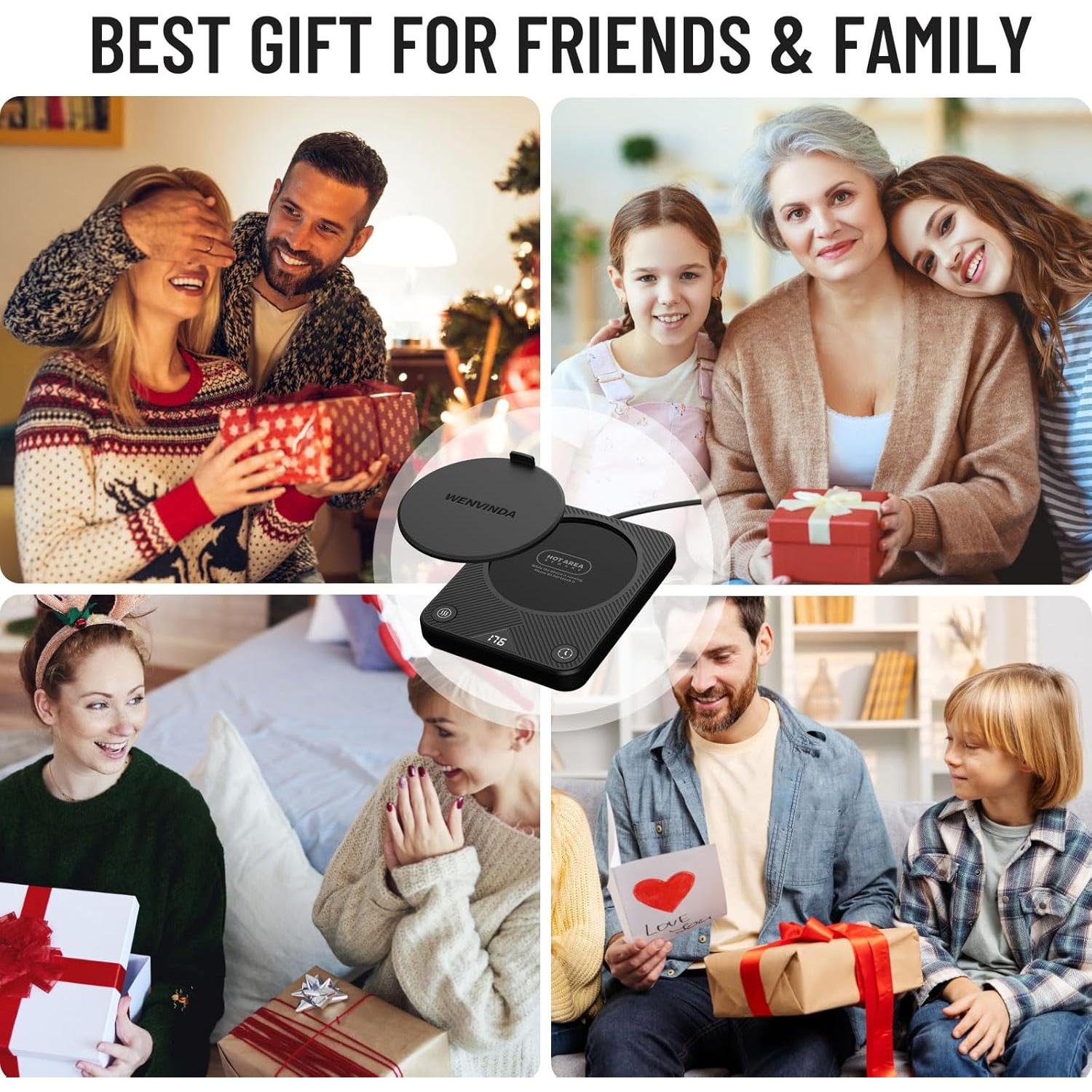 Calentador de Tazas Ahomxin E con 3 Temperaturas y Apagado Automático