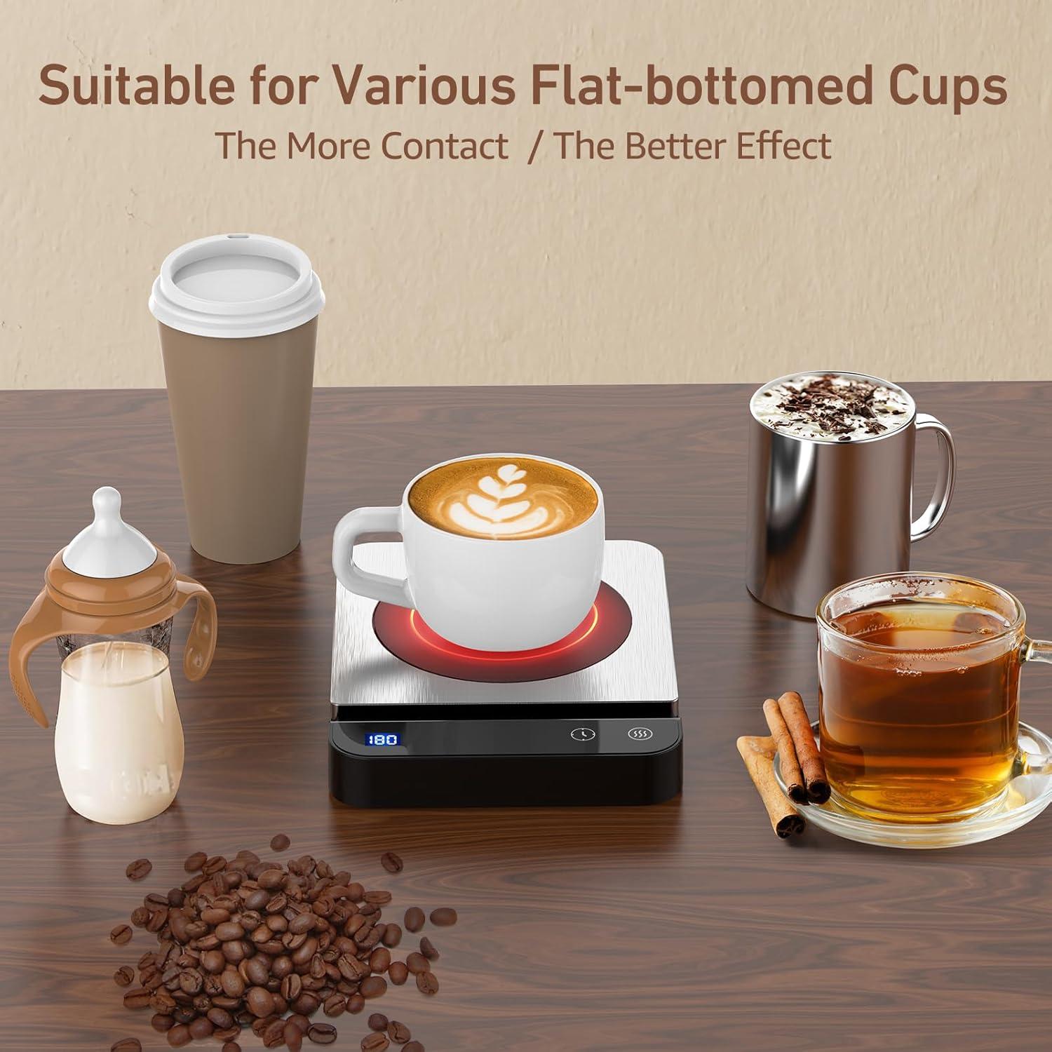 Calentador de Tazas ISUMER de Acero Inoxidable 304 con Pantalla Digital