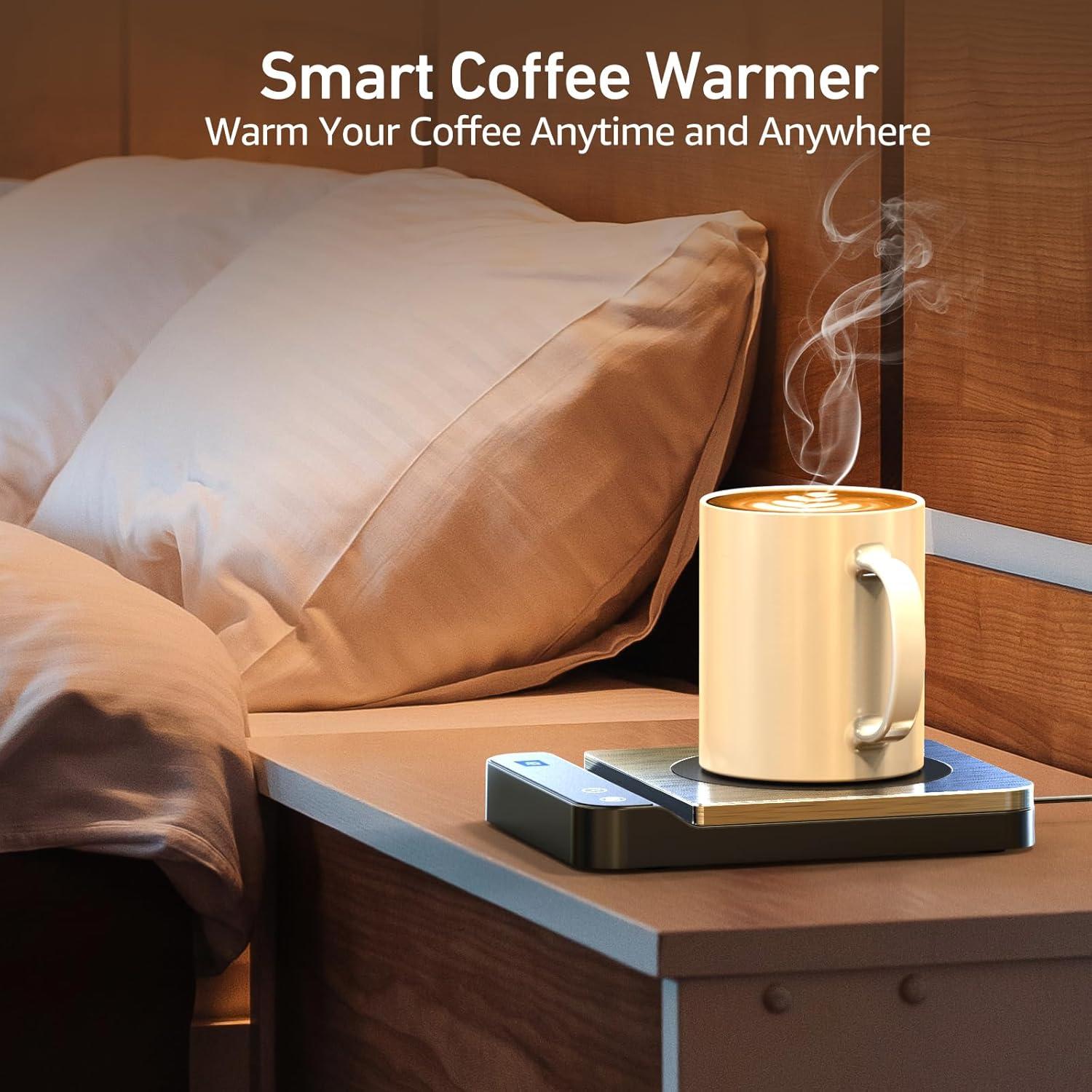 Calentador de Tazas ISUMER de Acero Inoxidable 304 con Pantalla Digital