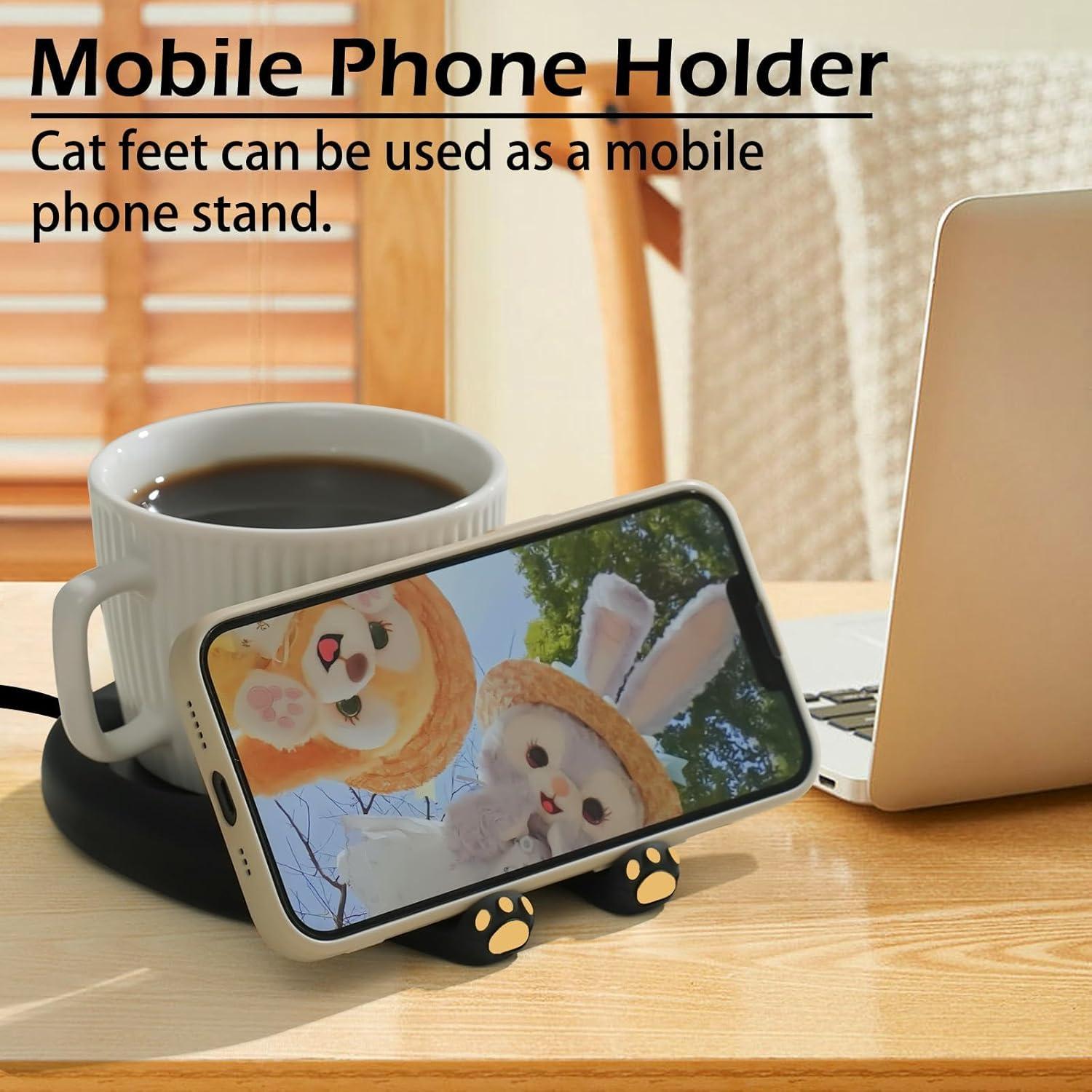 Calentador de Tazas PUSEE Negro, Eléctrico con Apagado Automático