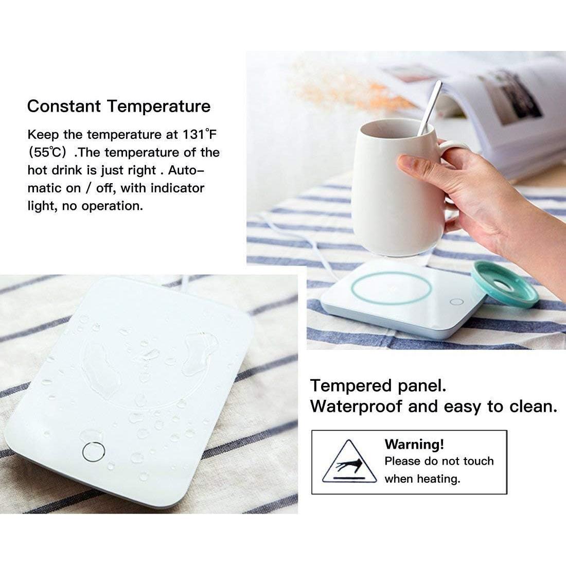 Calentador de Tazas Misby Blanco con Apagado Automático 16W