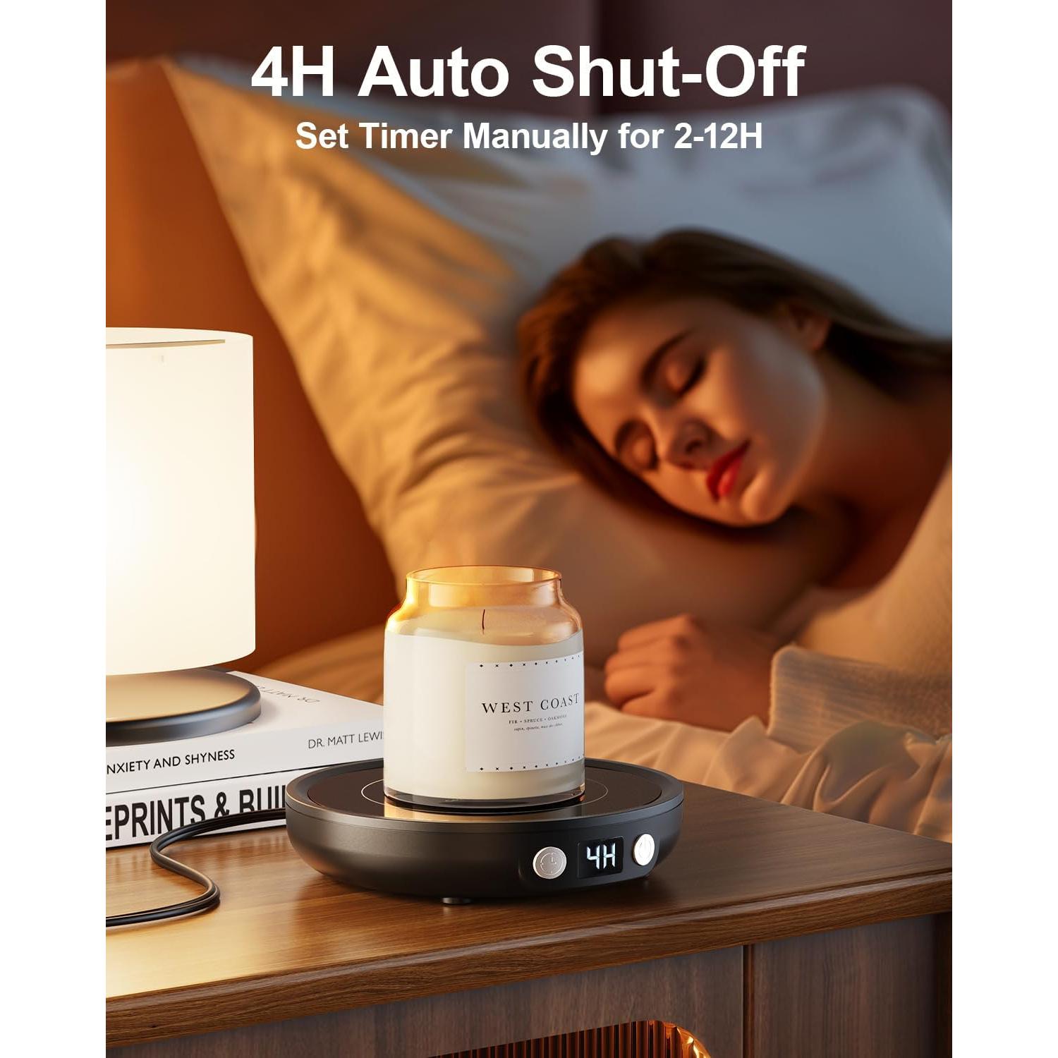 Calentador de Tazas Eléctrico SWEETFULL 36W Negro con Temporizador