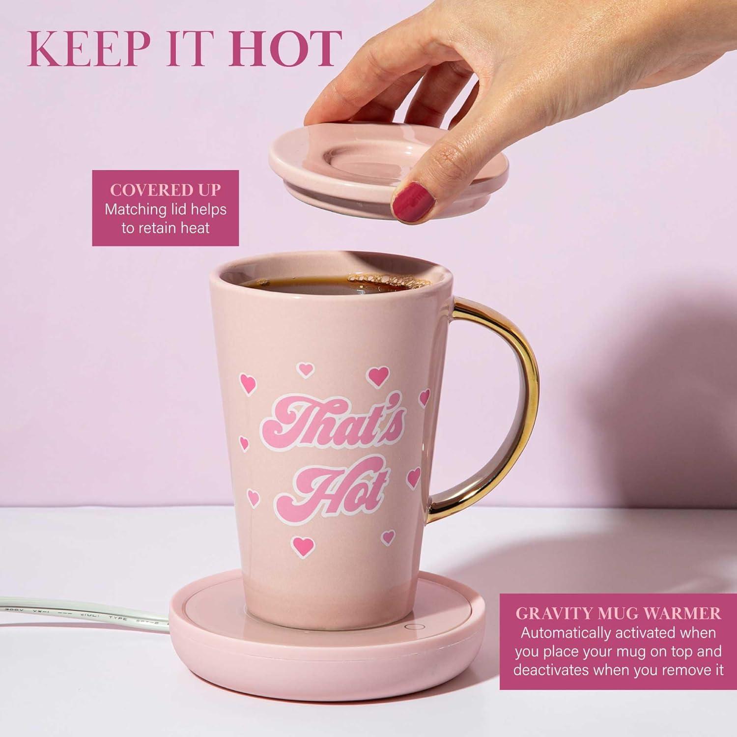 Juego Calentador de Tazas Eléctrico Paris Hilton 14 Onzas Rosa