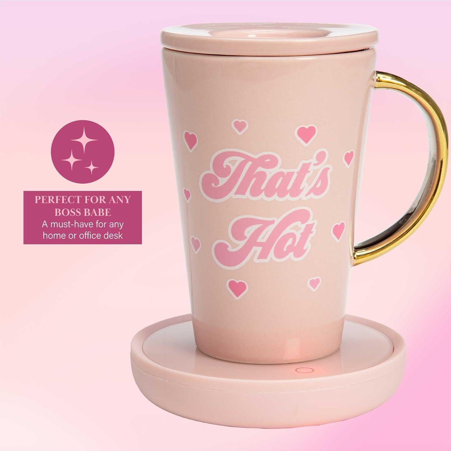 Juego Calentador de Tazas Eléctrico Paris Hilton 14 Onzas Rosa