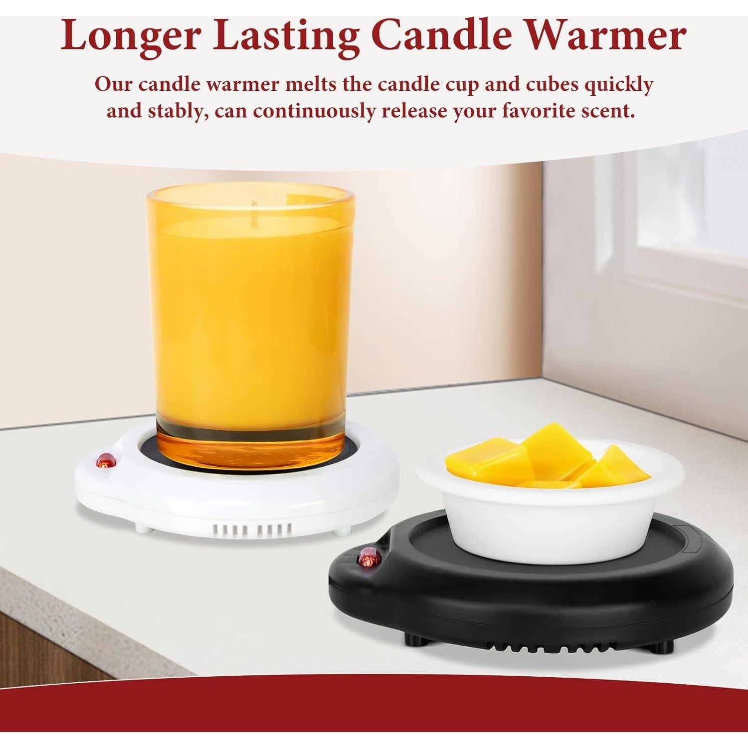 Calentador de Cera Dialan's 17W Negro para Velas y Bebidas