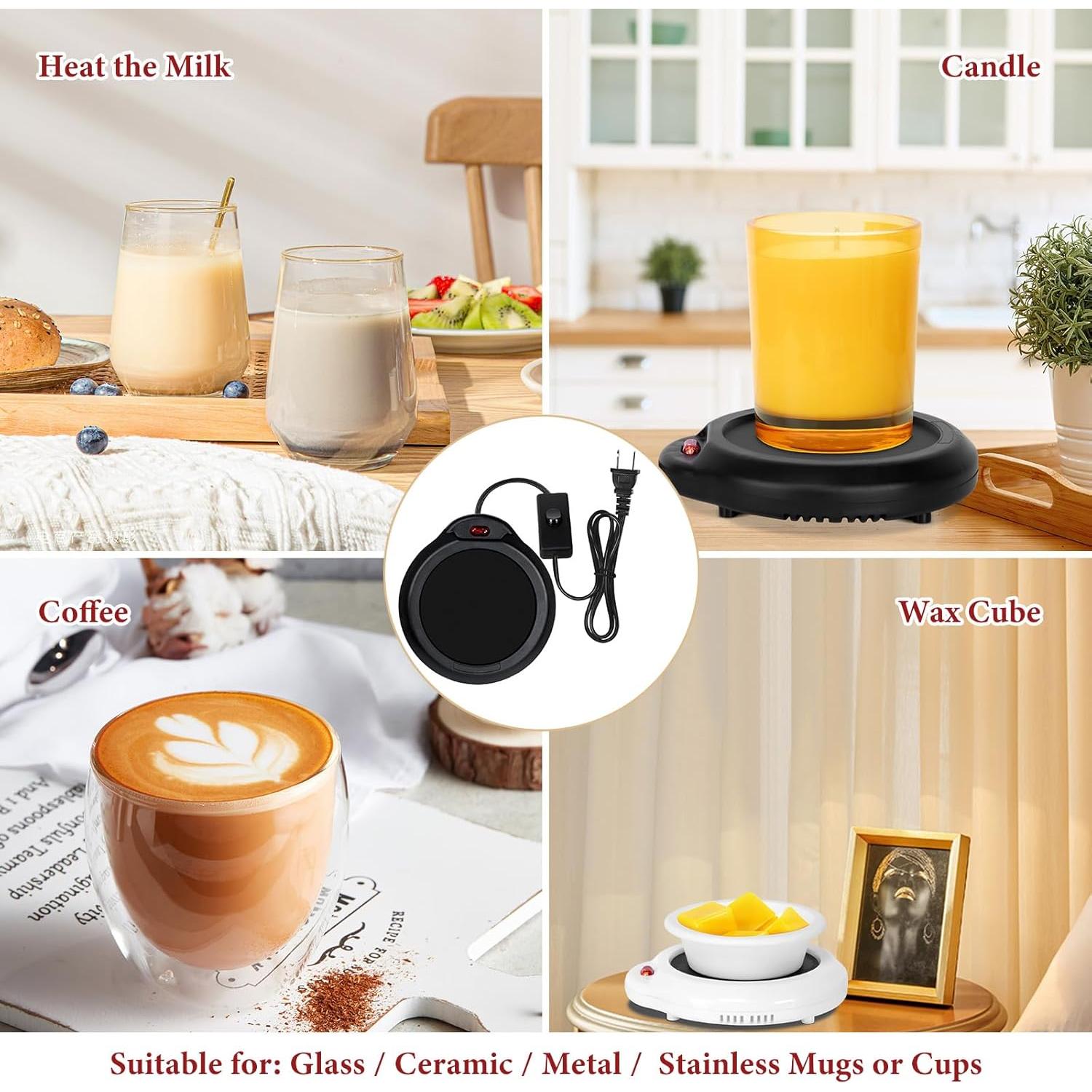 Calentador de Cera Dialan's 17W Negro para Velas y Bebidas