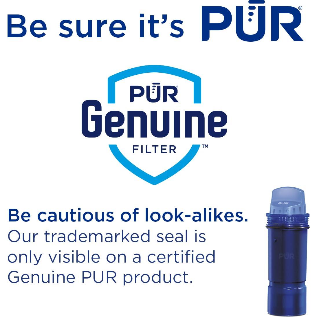 Jarra Filtradora de Agua PUR 7 Tazas Humo, Filtro Original
