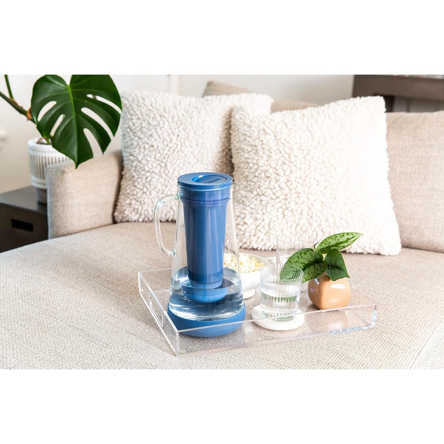 Jarra de Filtro de Agua LifeStraw Home 7 Tazas Vidrio Azul