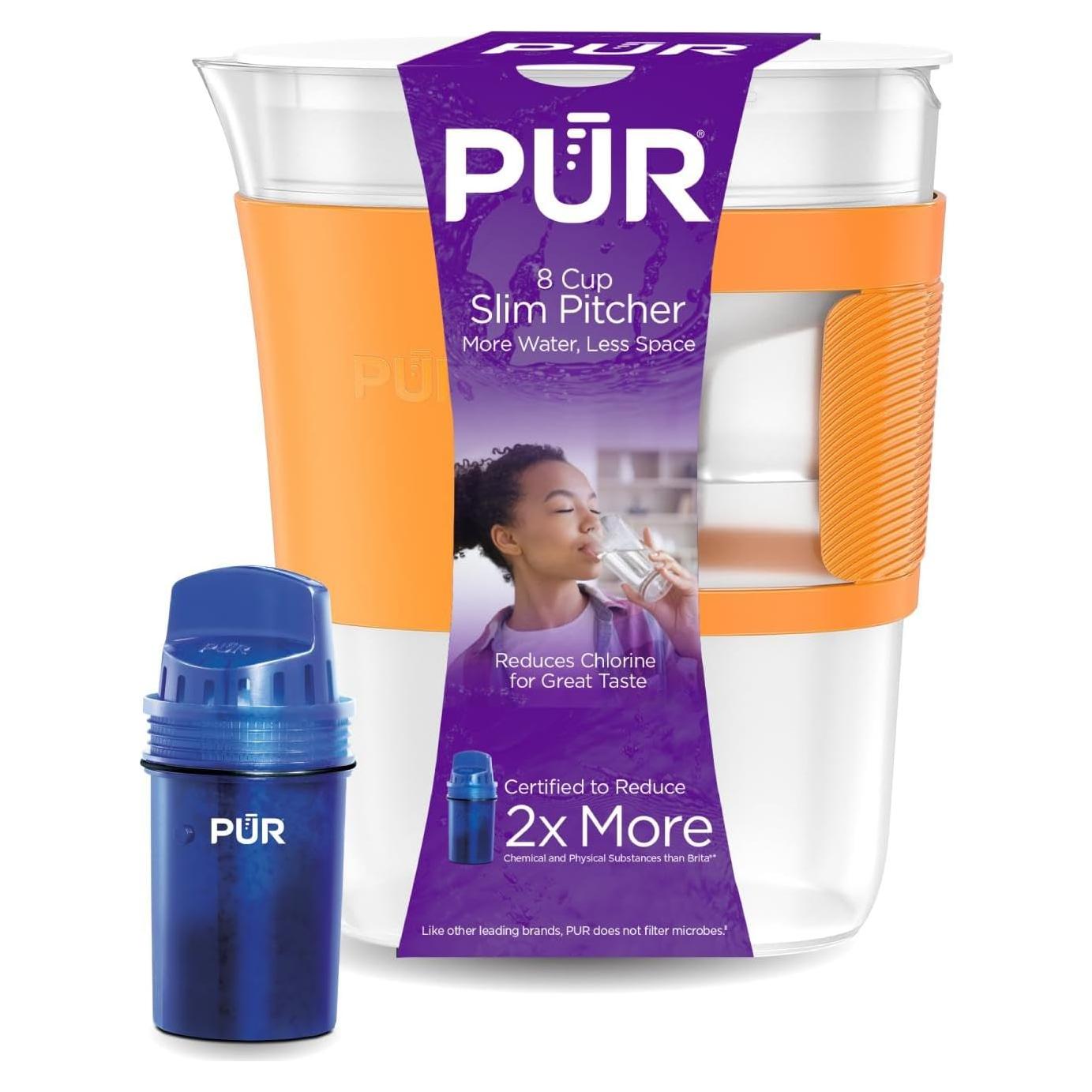 Jarra de Filtro de Agua PUR Delgado 8 Tazas Apta Lavavajillas