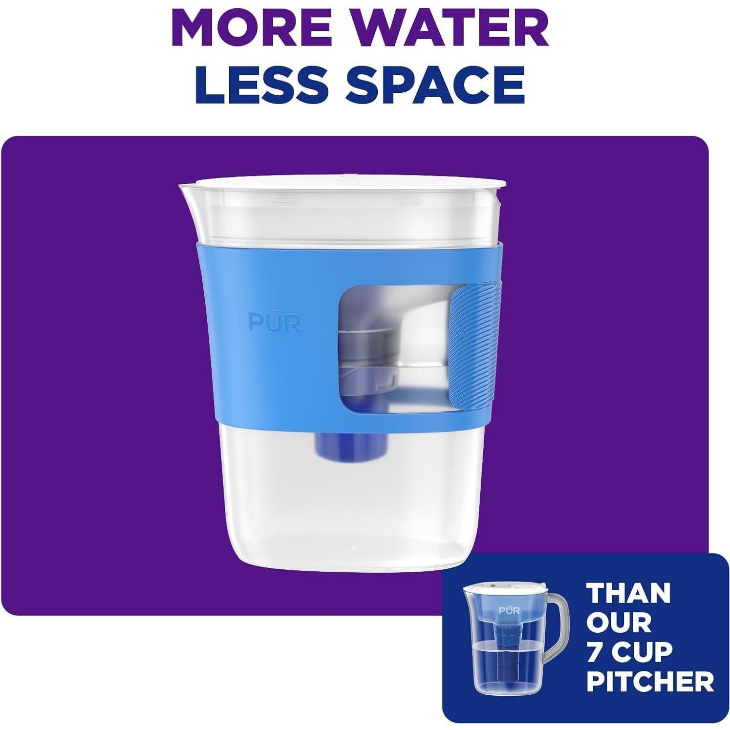 Jarra de Filtro de Agua PUR Delgado 8 Tazas Apta Lavavajillas