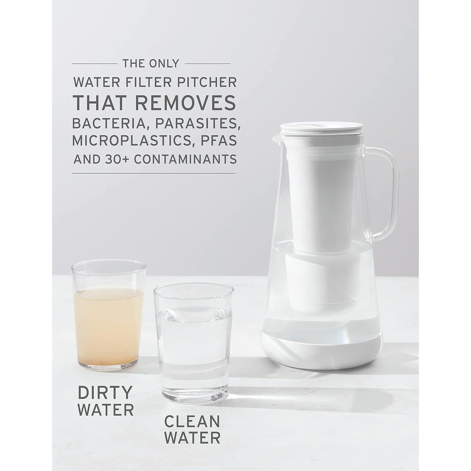 Jarra filtradora de agua LifeStraw Home 7 tazas vidrio