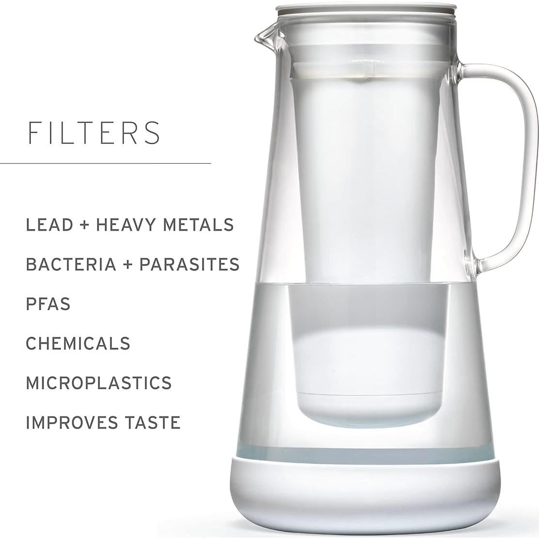 Jarra filtradora de agua LifeStraw Home 7 tazas vidrio