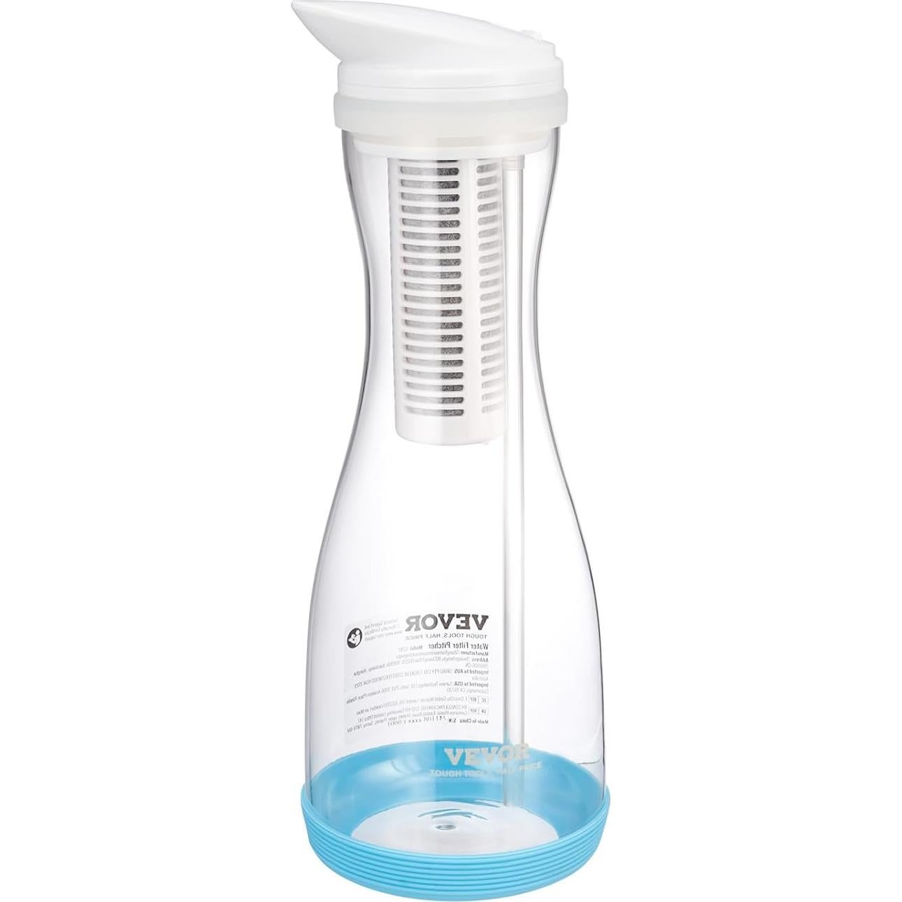 Jarra de Filtro de Agua VEVOR de Vidrio 6 Tazas Sin BPA