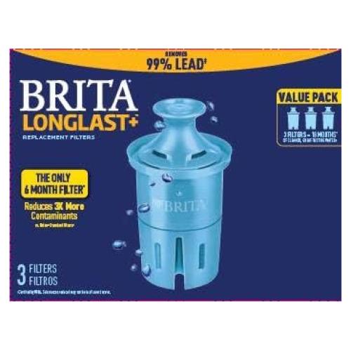 Filtros de Reemplazo Brita Longlast+ para Jarras - 3 Unidades