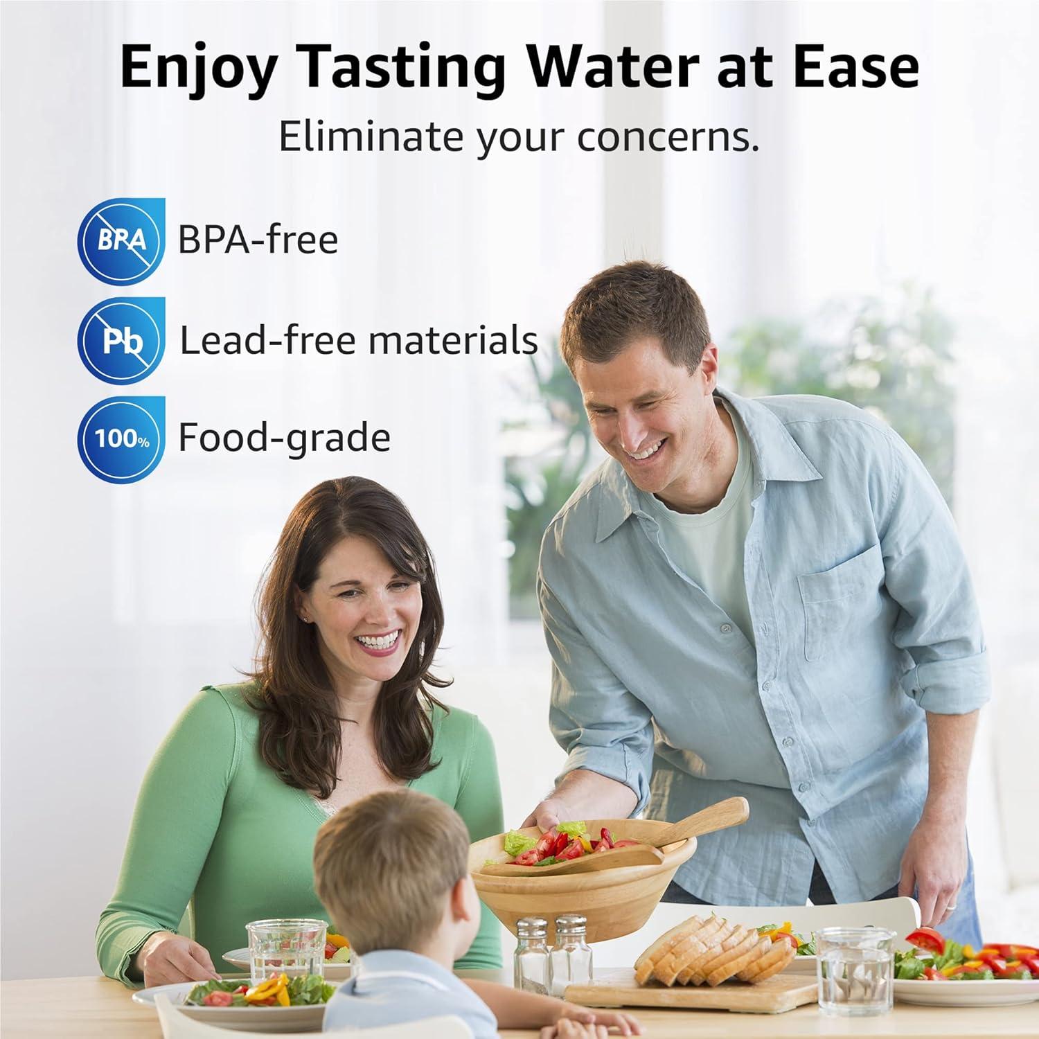 Filtro de agua de jarra Overbest, 6 unidades, compatible Brita