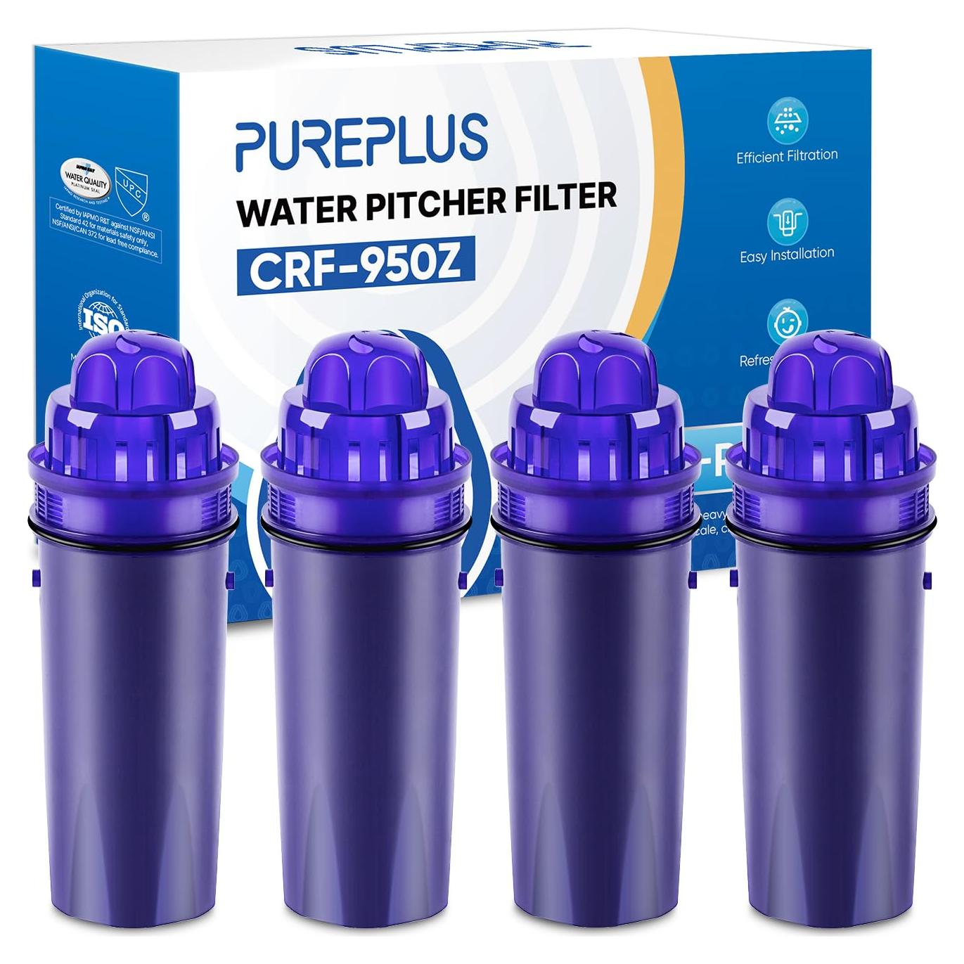 Filtro de Agua PUREPLUS CRF950Z Compatible con PUR 4 Pack